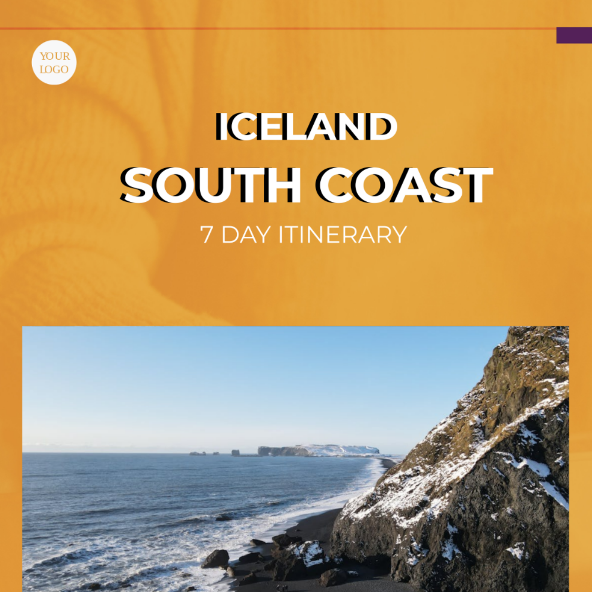 Iceland South Coast Itinerary Template - Edit Online & Download