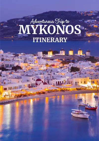 Free Mykonos Itinerary Template to Edit Online