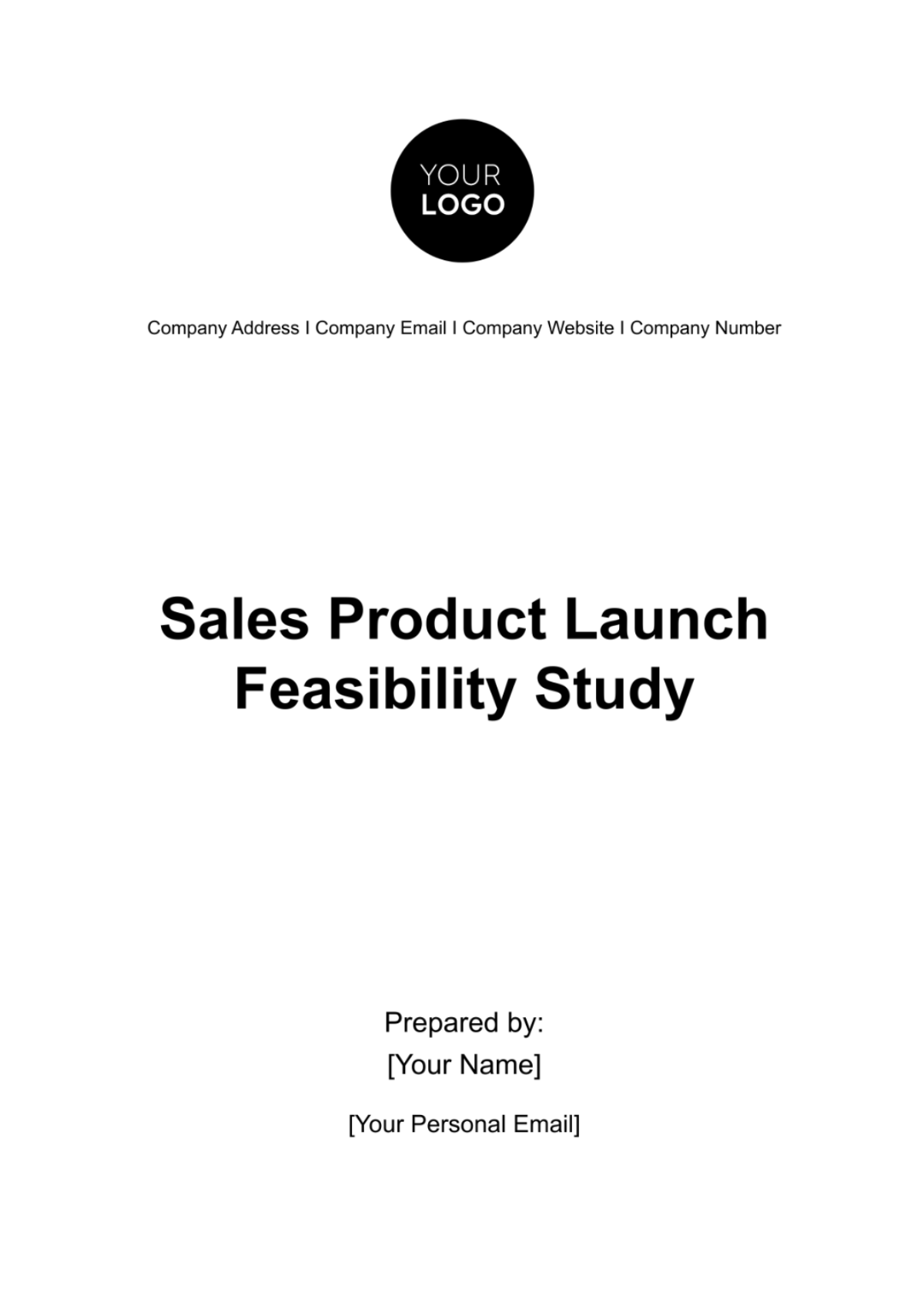 Sales Product Launch Feasibility Study Template - Edit Online & Download