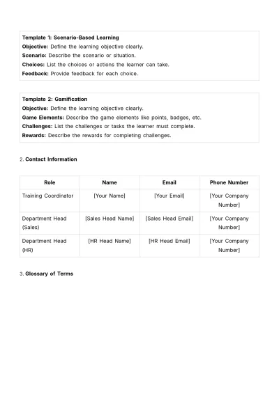 Free Interactive Training Design Manual HR Template to Edit Online