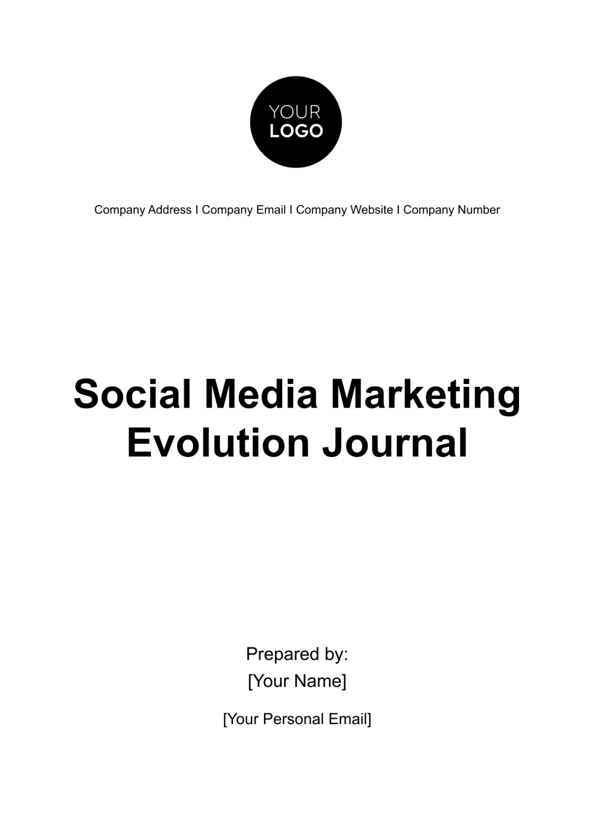 Social Media Marketing Evolution Journal Template - Edit Online & Download