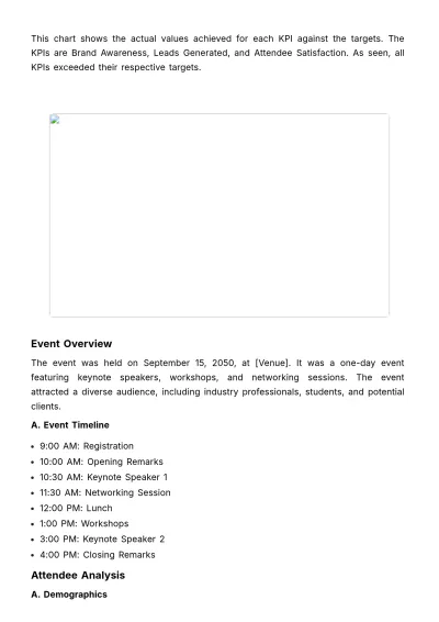 Free Marketing Event Evaluation Template to Edit Online