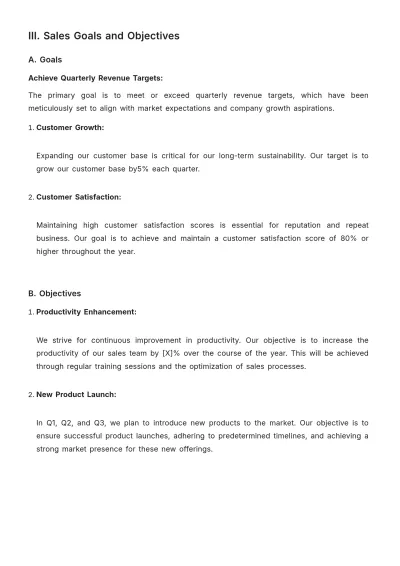 Free Sales Policy & Procedure Template to Edit Online