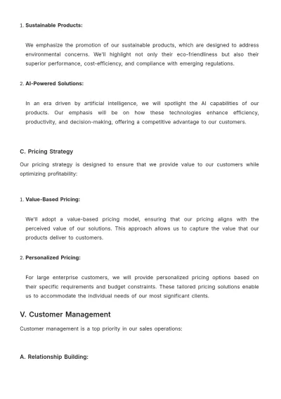 Free Sales Policy & Procedure Template to Edit Online