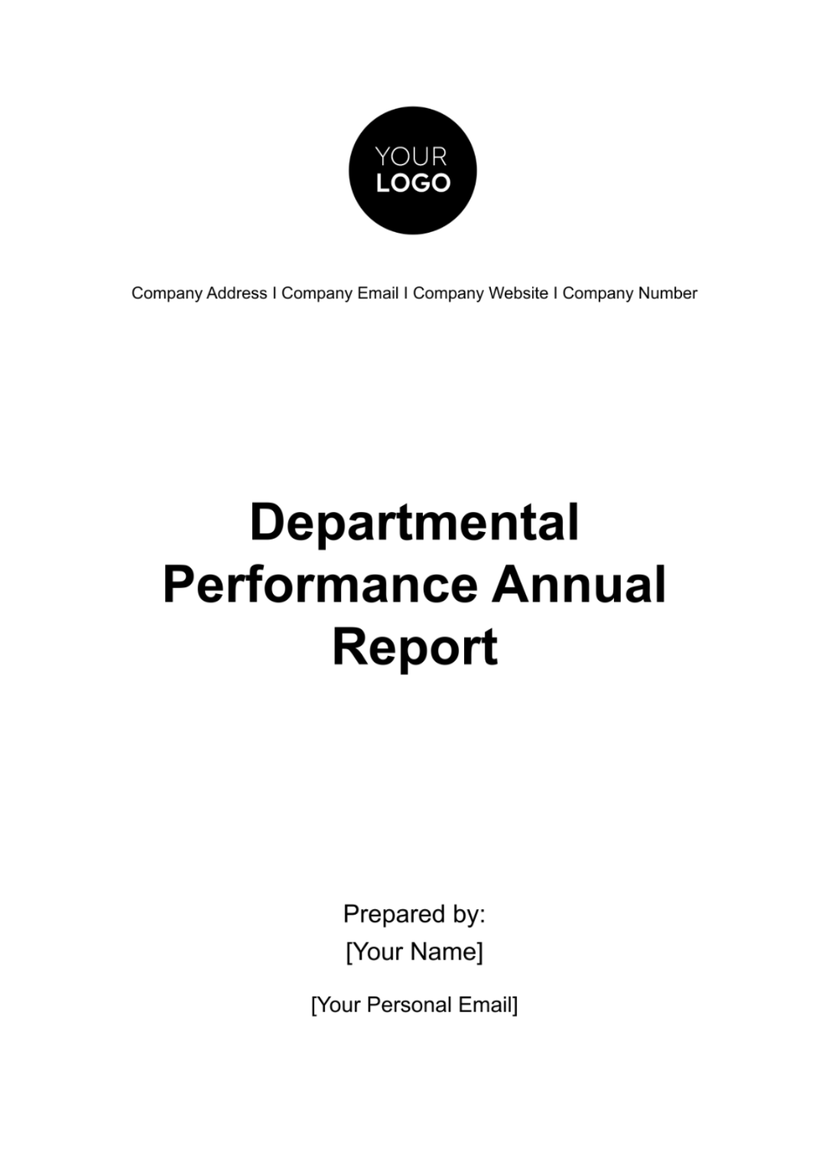 Departmental Performance Annual Report HR Template - Edit Online & Download