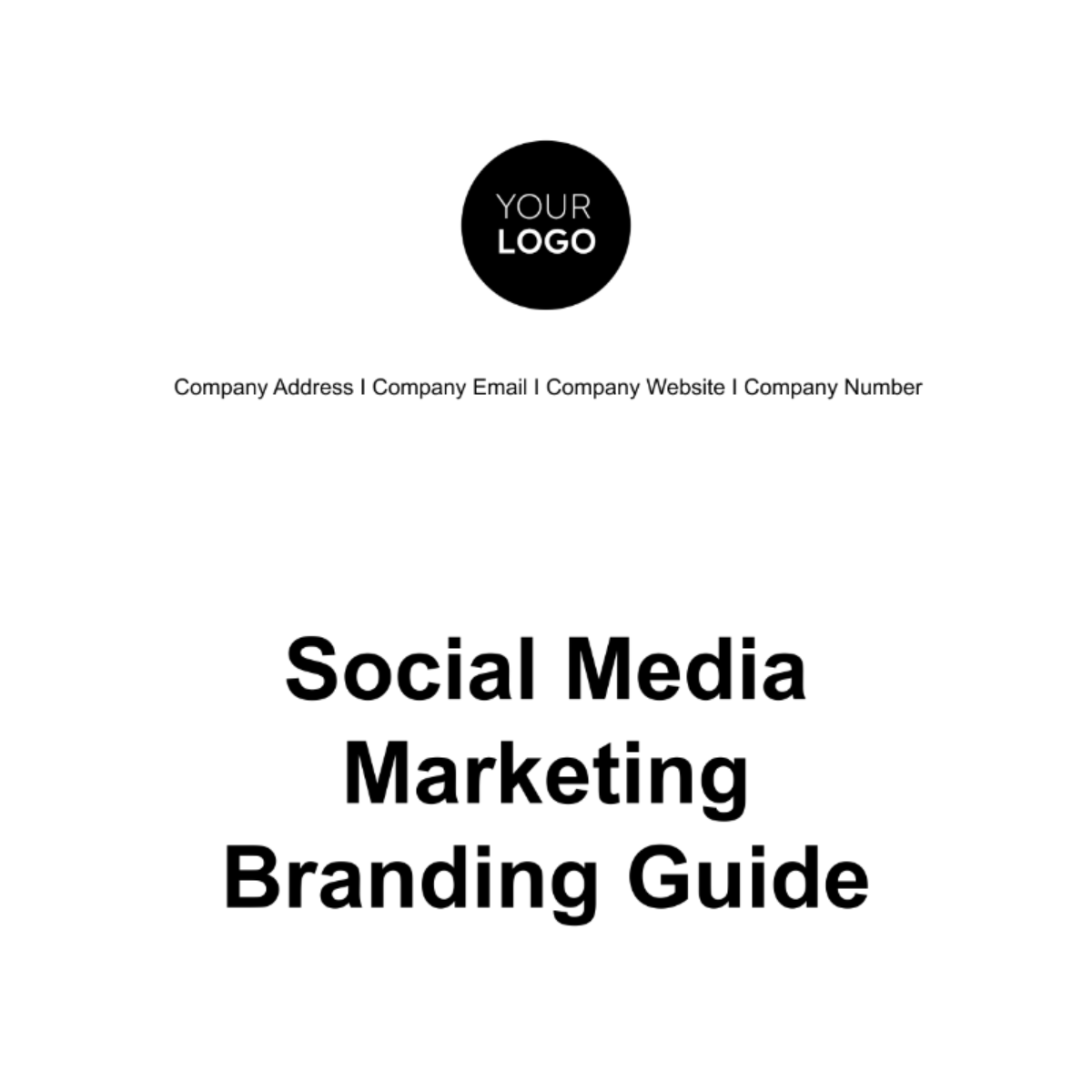 Social Media Marketing Branding Guide Template