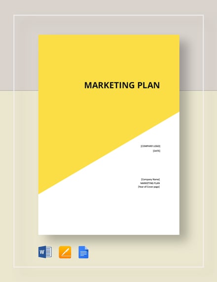 cover page marketing plan