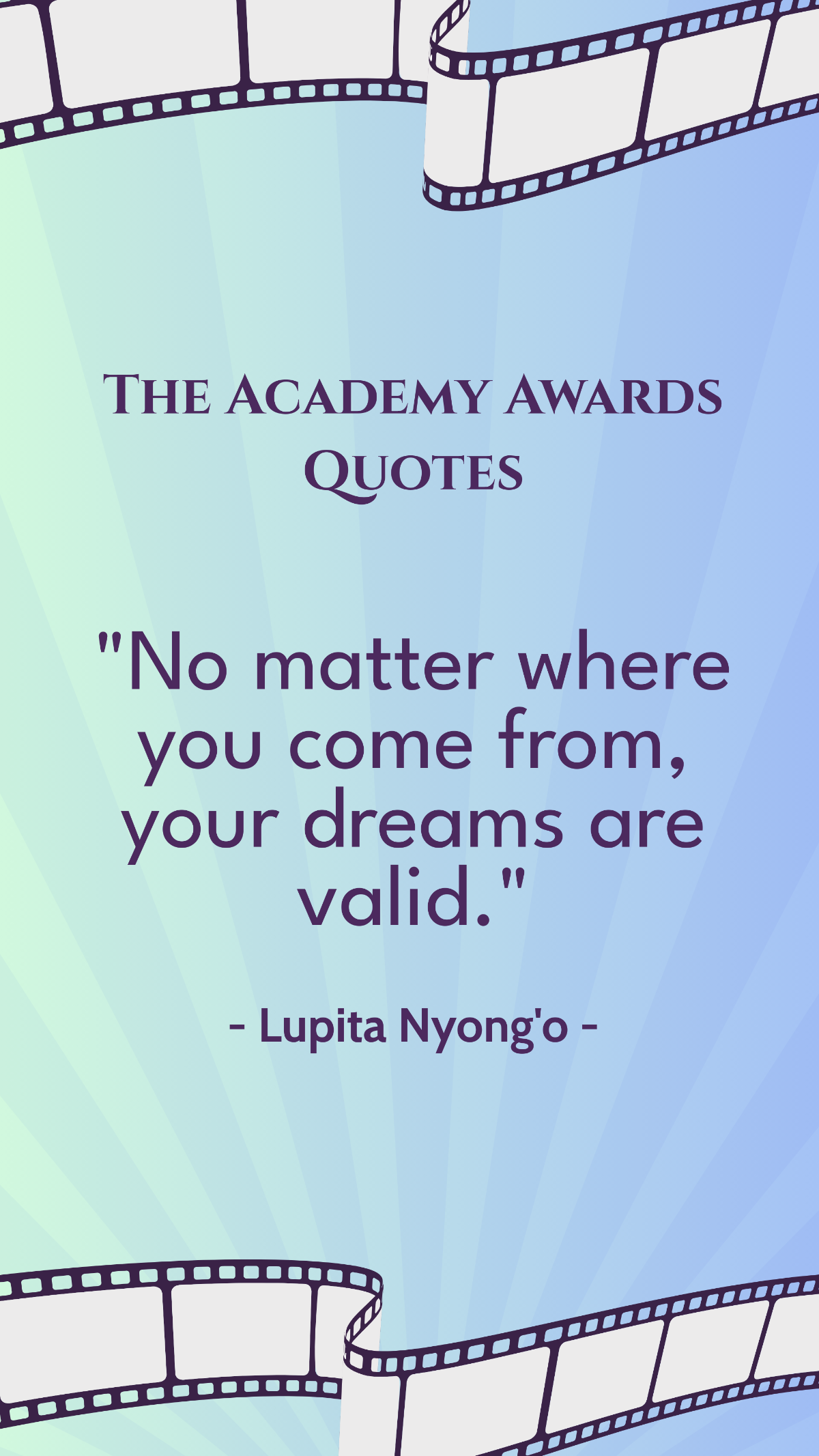  The Academy Awards Quote Template