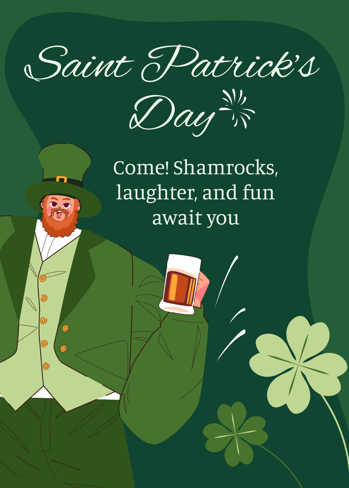  Saint Patricks Day Invitation Card Template