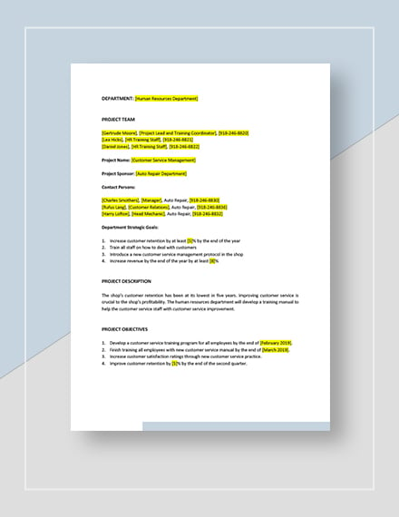 Customer Service Operational Plan Template: Download 10+ Plans in