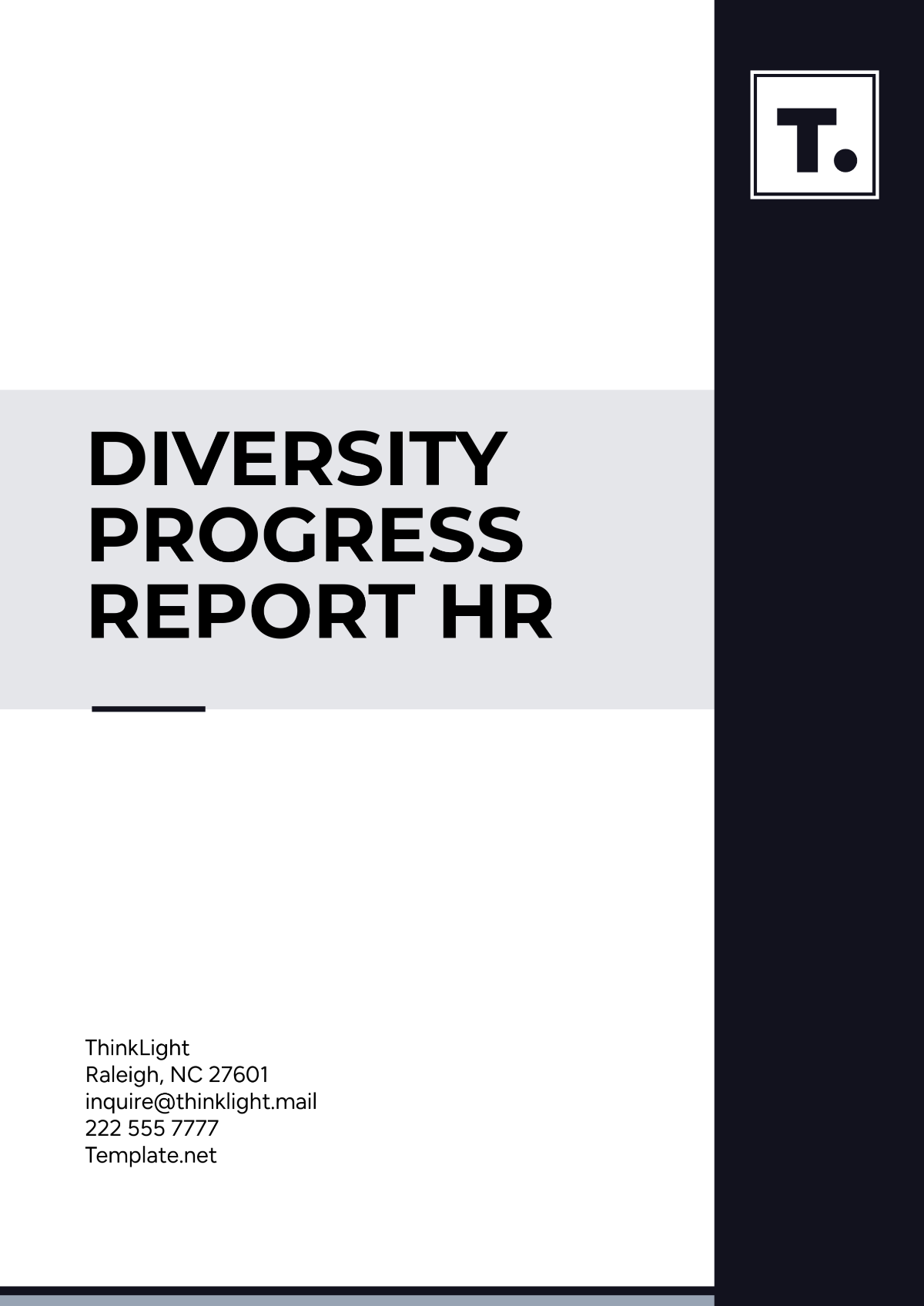 Diversity Progress Report HR Template - Edit Online & Download