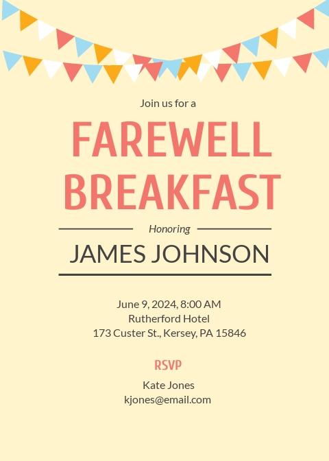 FREE Vintage Farewell Party Invitation Template - Word (DOC) | PSD ...