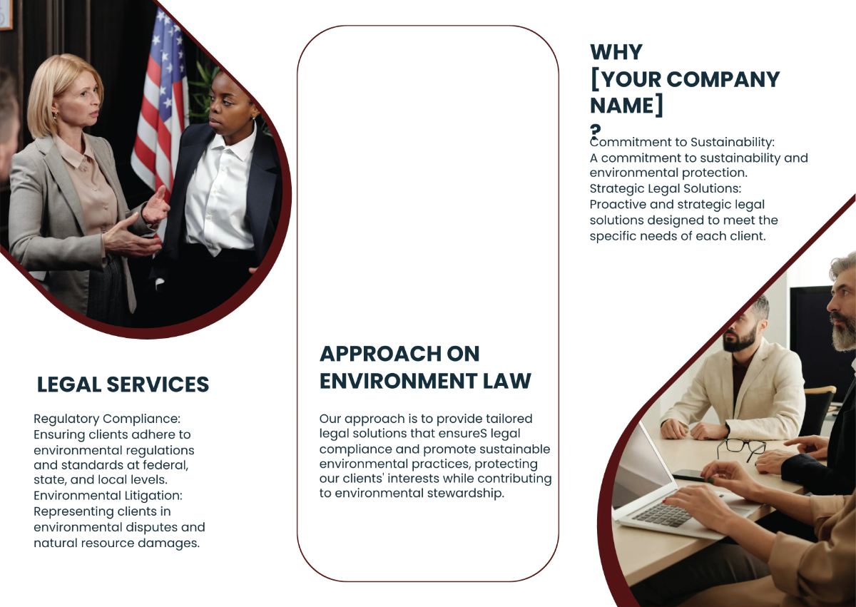 Free Environmental Law and Regulations Pamphlet Template to Edit Online