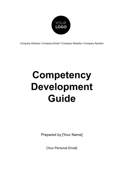 Free Competency Development Guide HR Template to Edit Online