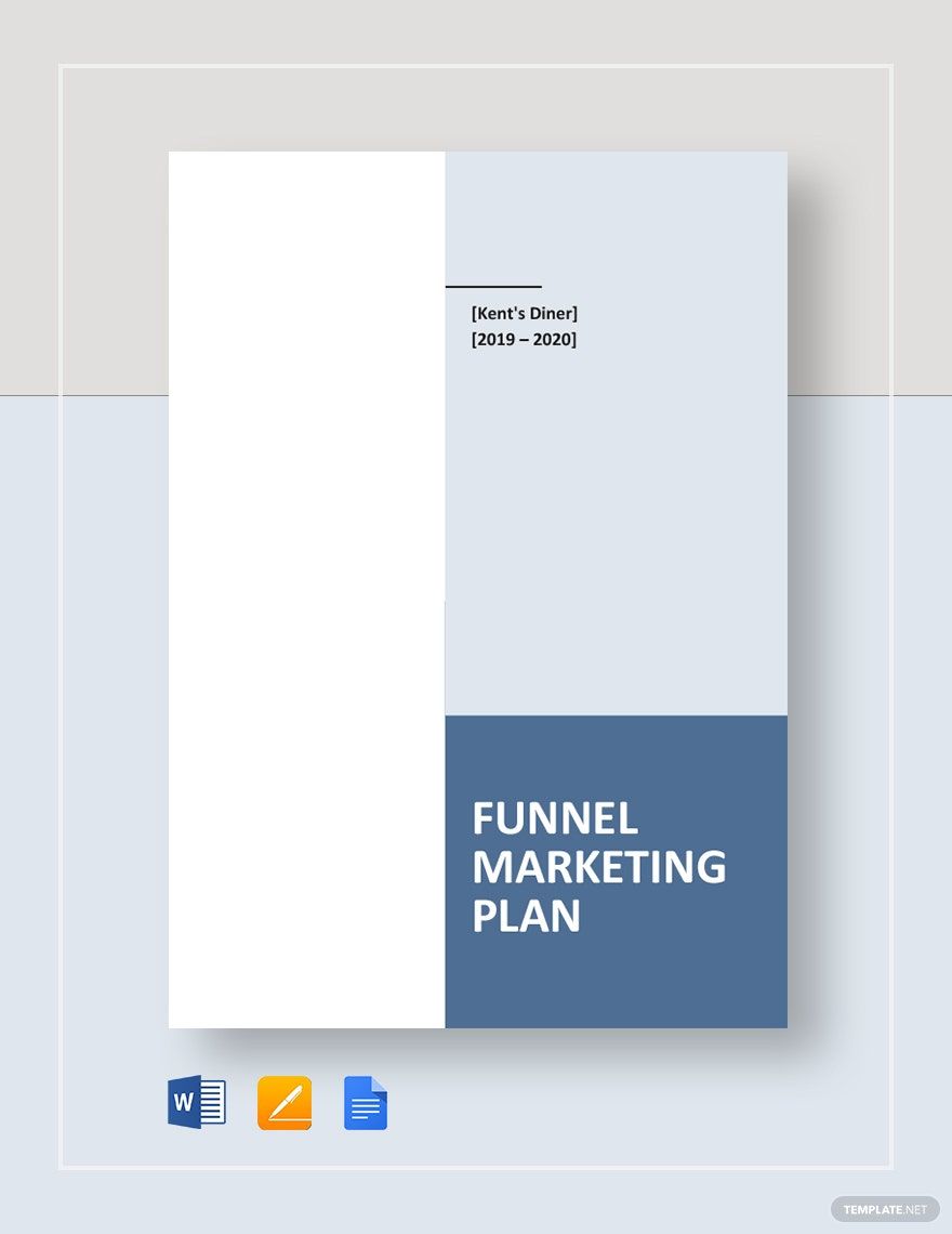 Funnel Marketing Plan Template in Word, Google Docs, Apple Pages