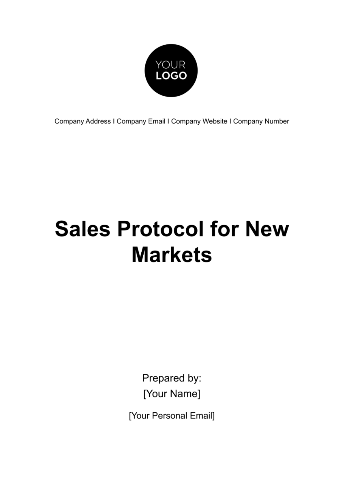 Sales Protocol for New Markets Template - Edit Online & Download