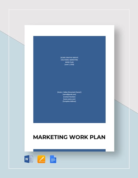 marketing work plan