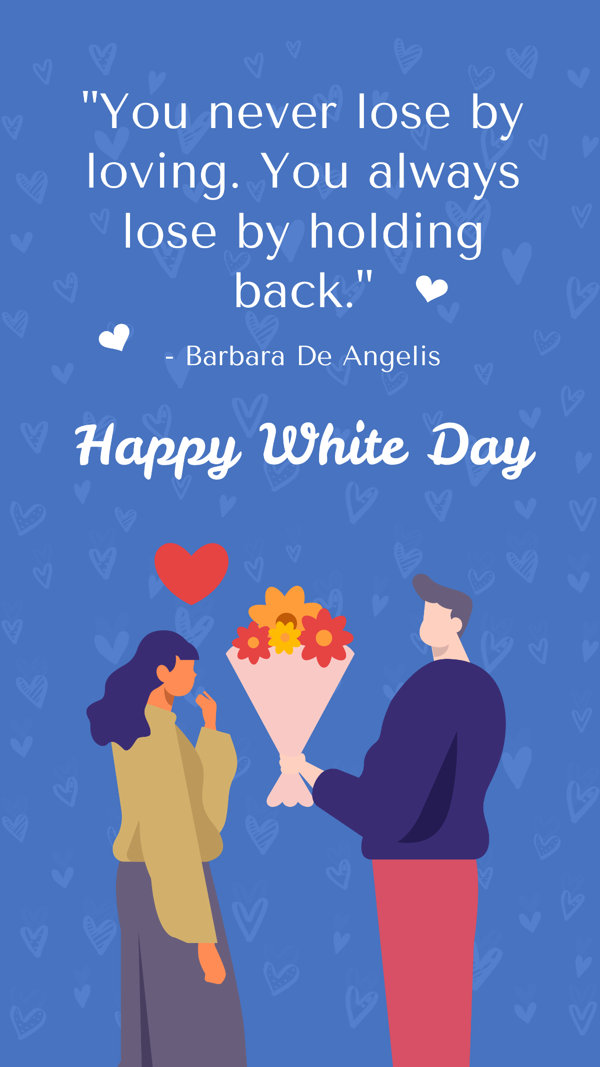 White Day Quote Template