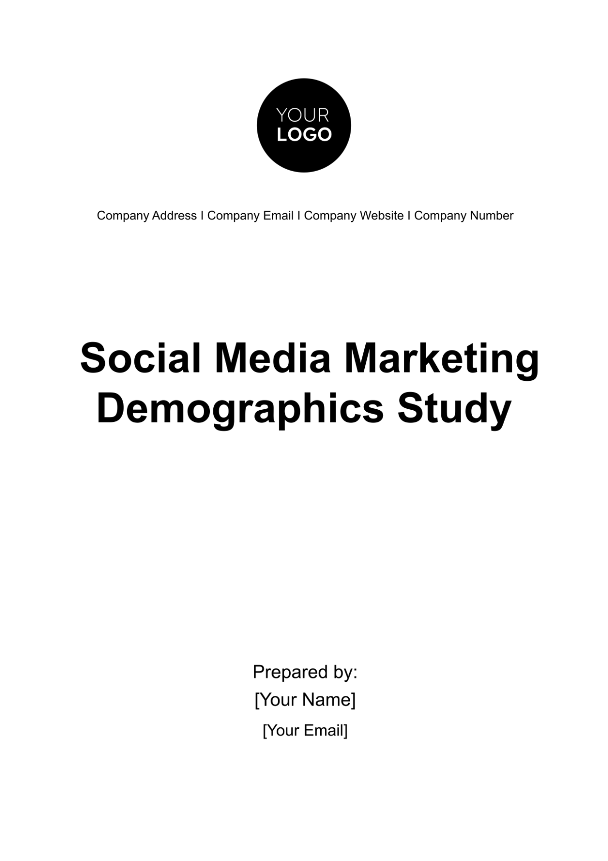 Social Media Marketing Demographics Study Template - Edit Online & Download