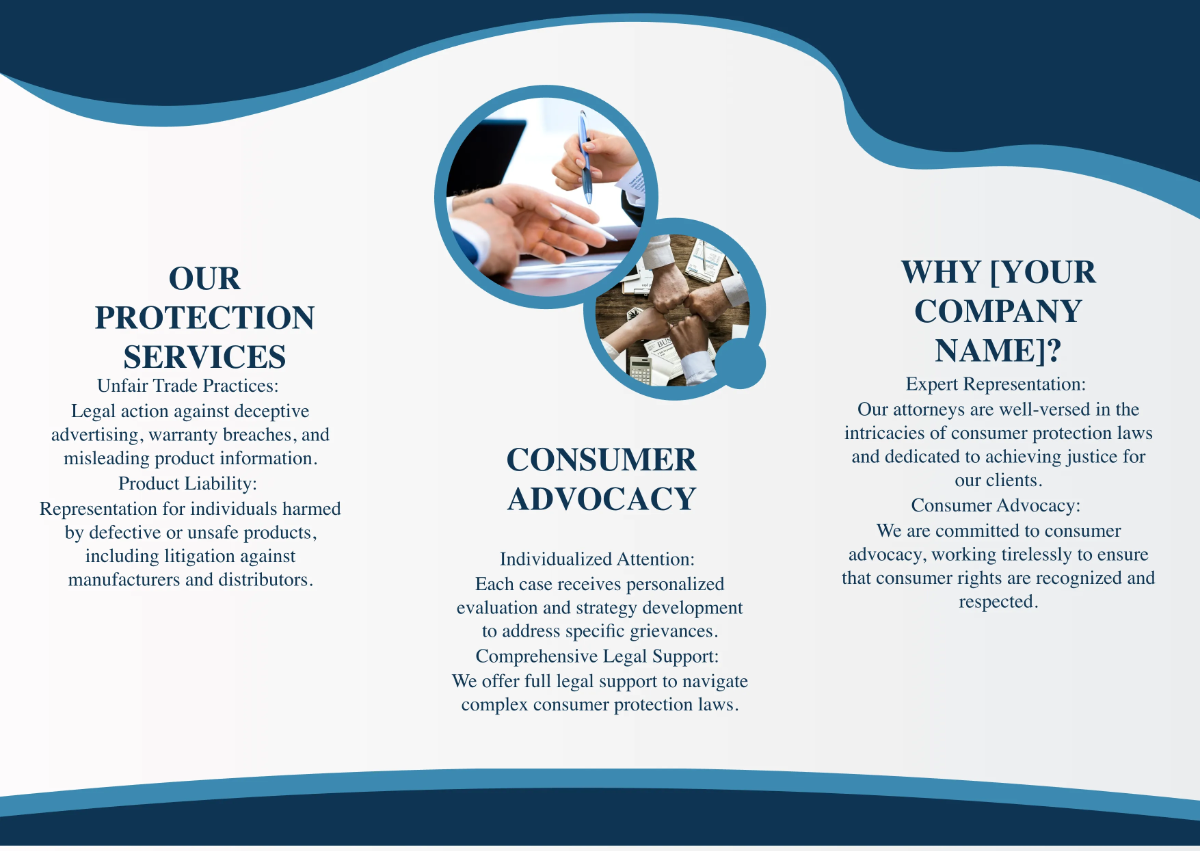 Free Consumer Rights and Protection Law Pamphlet Template to Edit Online