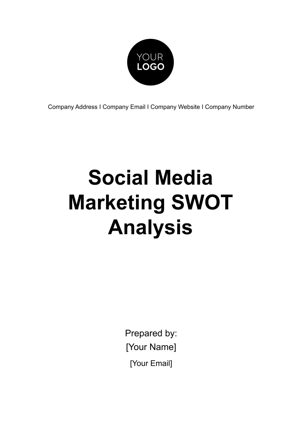 Social Media Marketing SWOT Analysis Template - Edit Online & Download