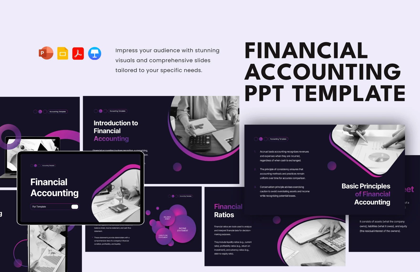 Financial Accounting PPT Template in PDF, PowerPoint, Google Slides, Apple Keynote