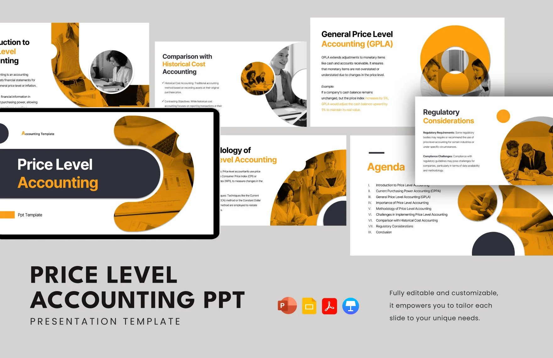 Free Price Level Accounting PPT Template in PDF, PowerPoint, Google Slides, Apple Keynote