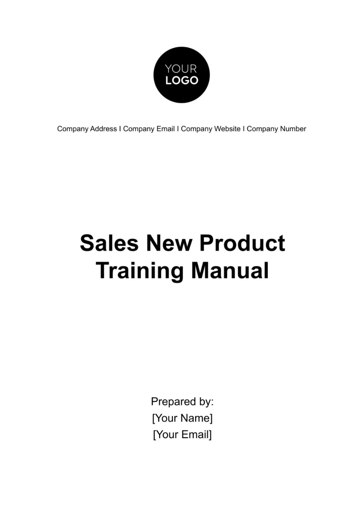 Sales New Product Training Manual Template - Edit Online & Download