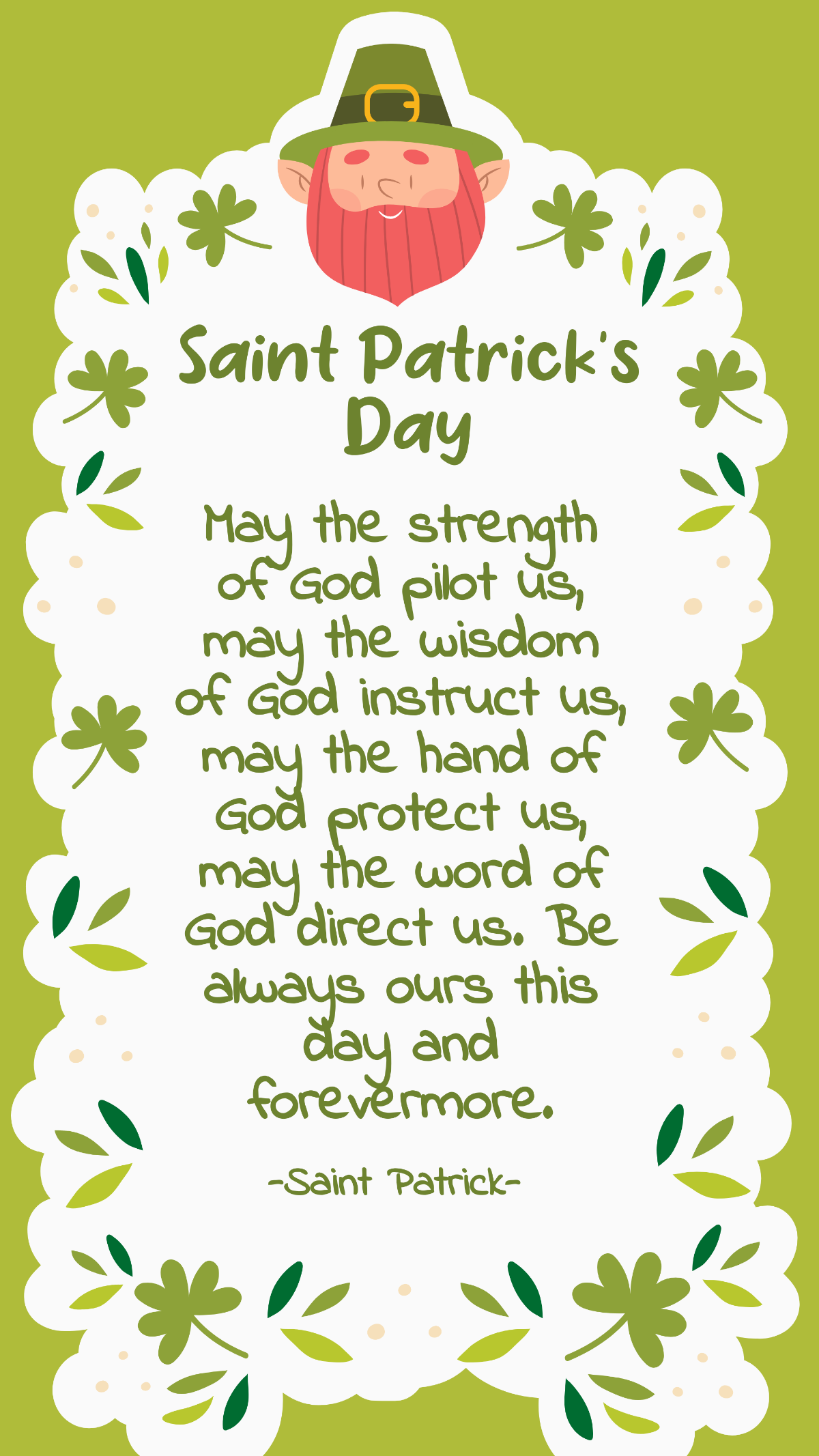  Saint Patricks Day Quote Template