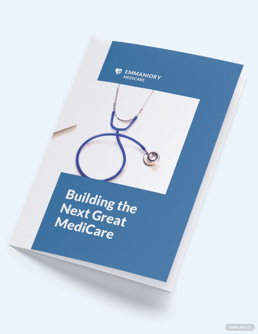 Medical Annual Report Bi-Fold Brochure Template