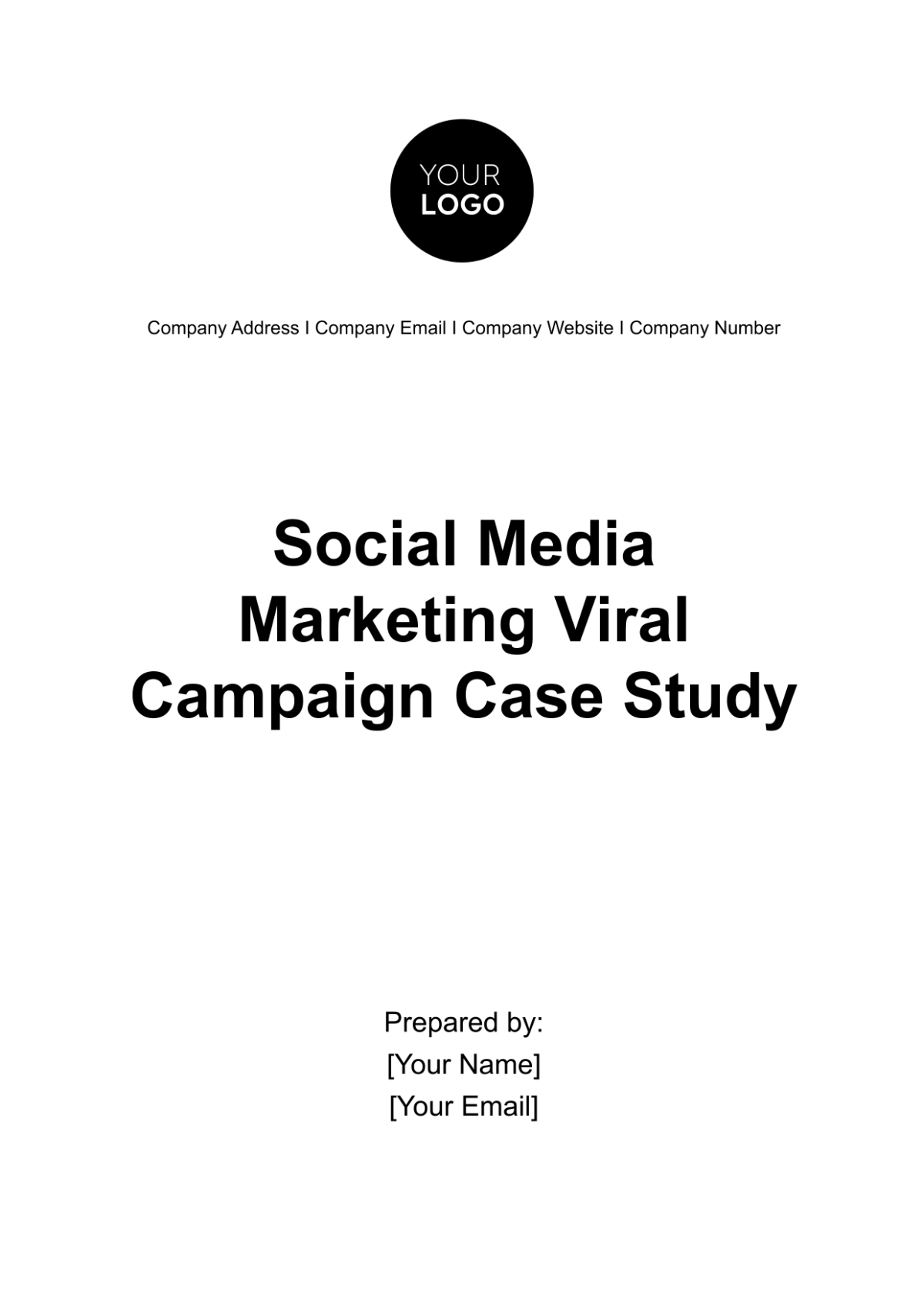 Social Media Marketing Viral Campaign Case Study Template