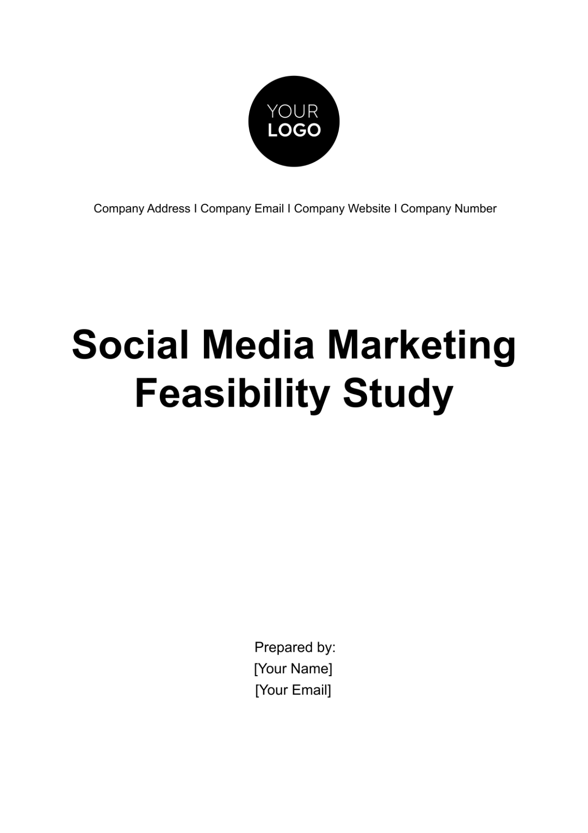 Social Media Marketing Feasibility Study Template