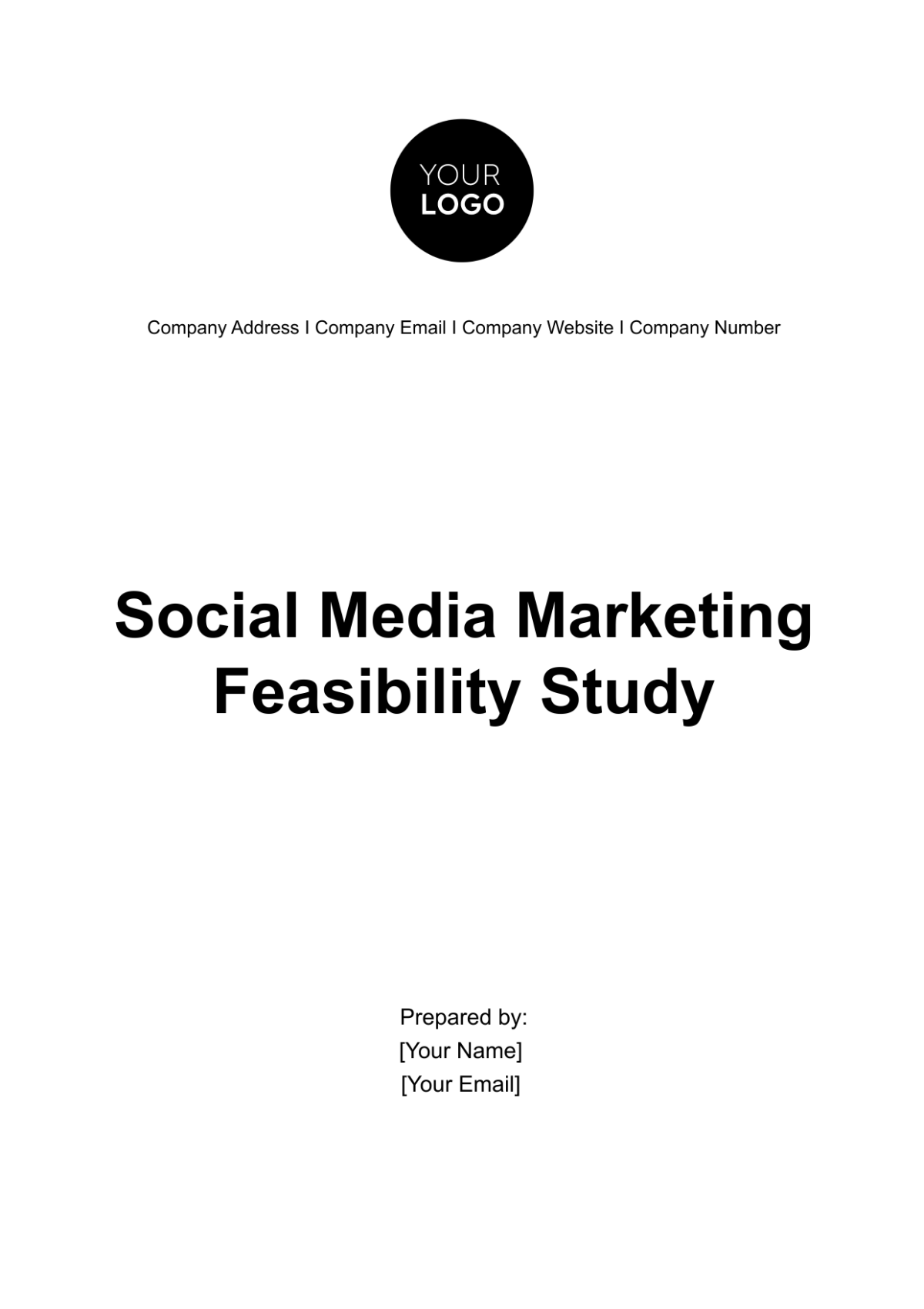 Social Media Marketing Feasibility Study Template - Edit Online & Download