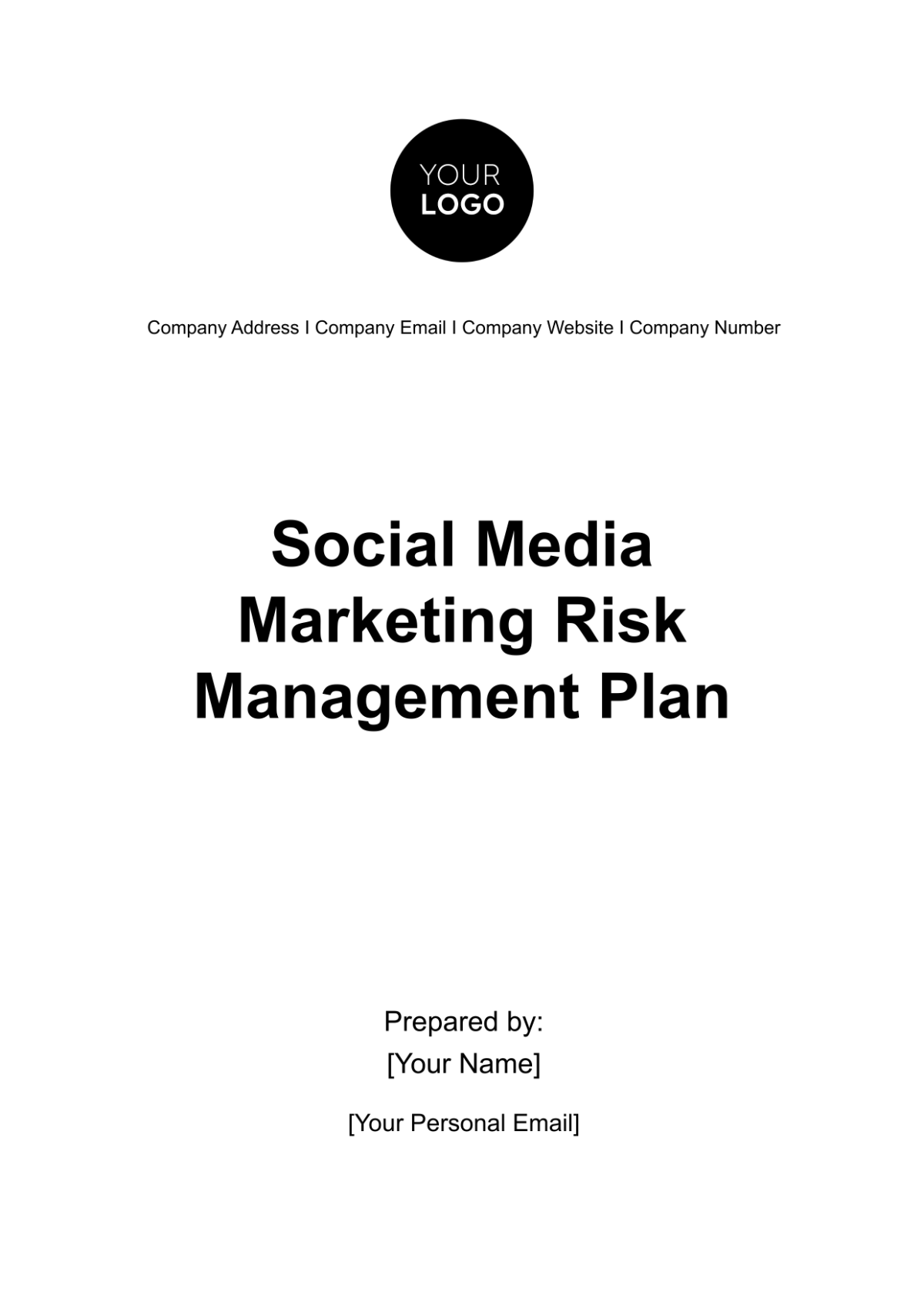 Free Social Media Marketing Risk Management Plan Template