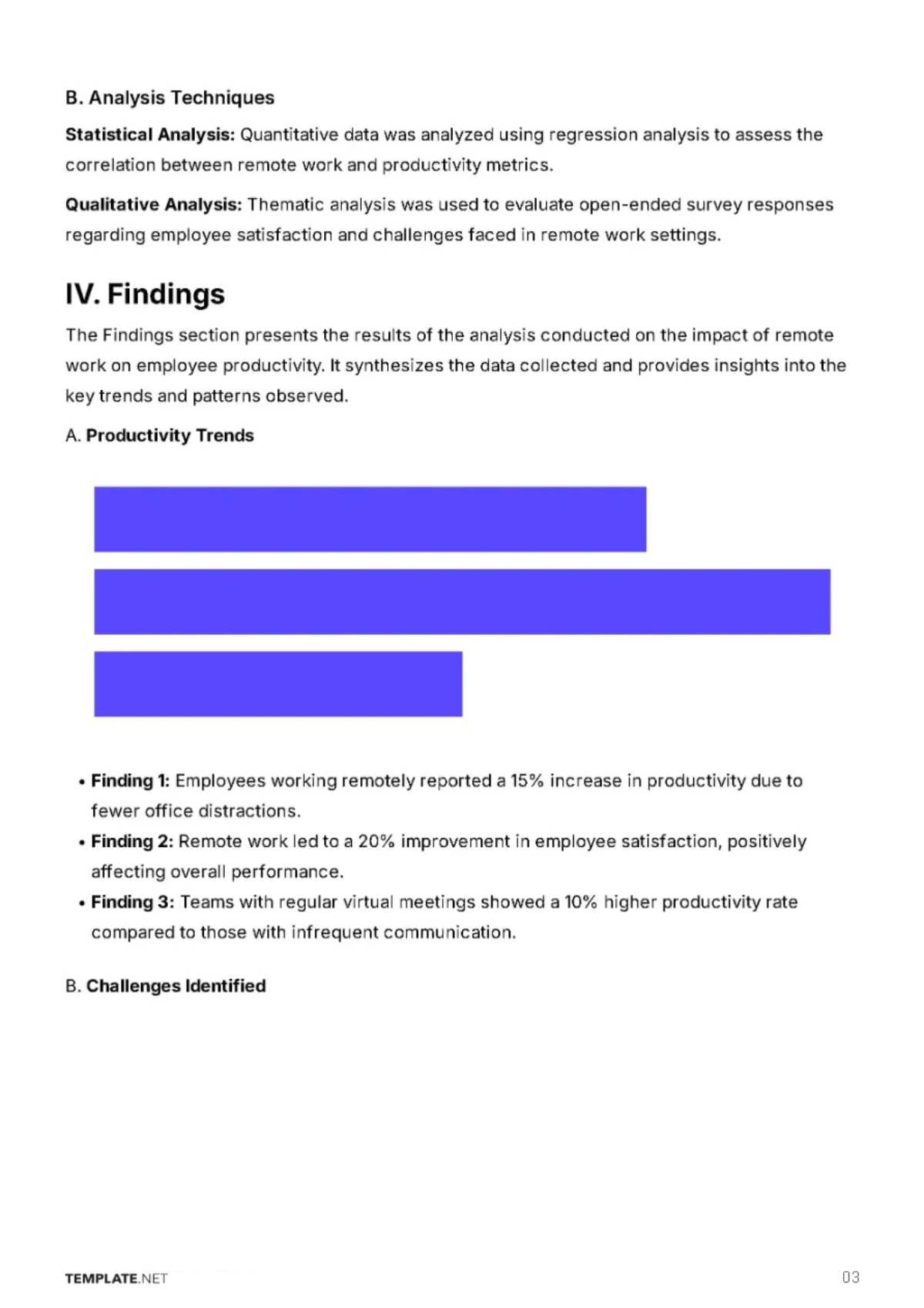 Free Sample Report Template to Edit Online