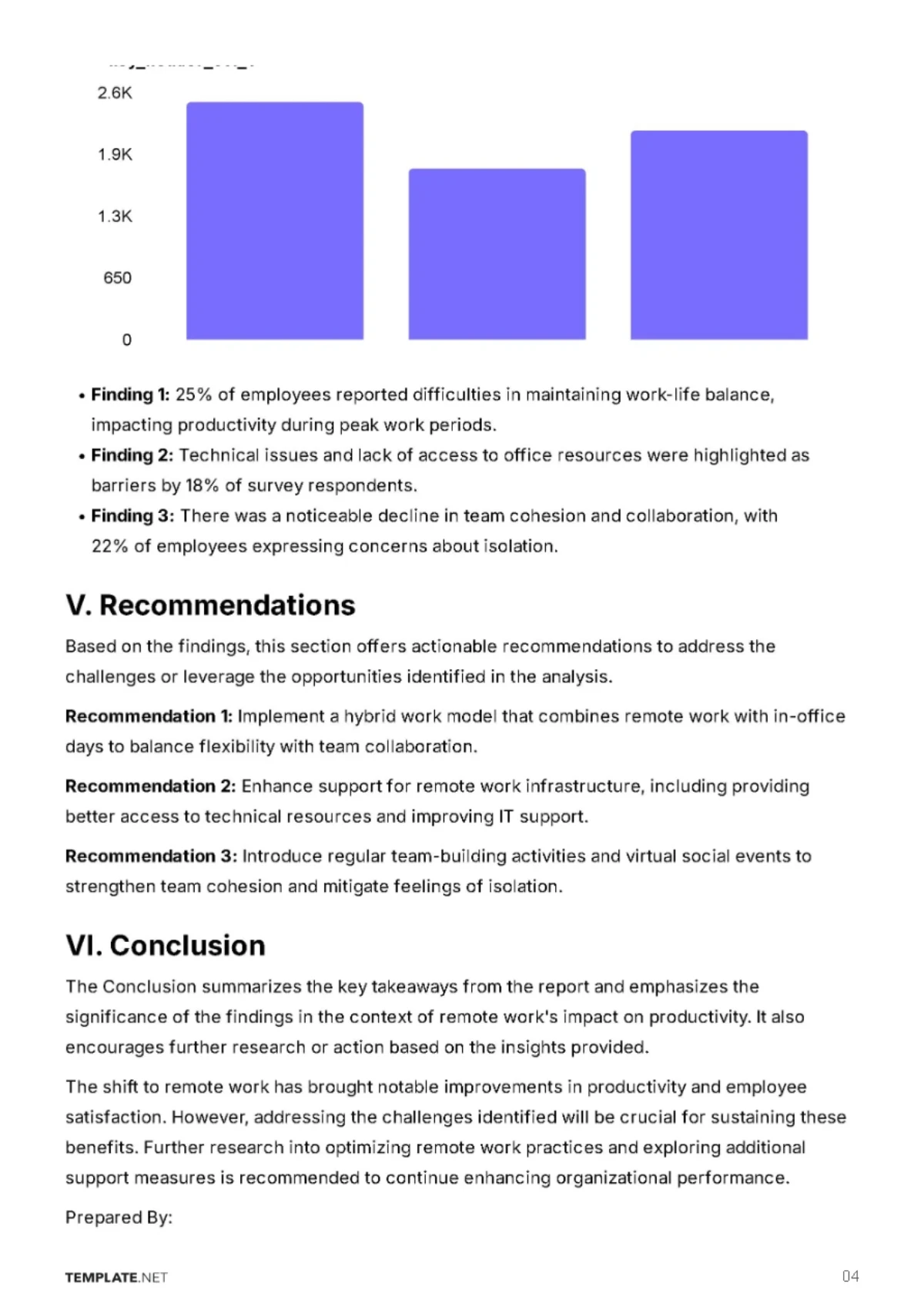 Free Sample Report Template to Edit Online