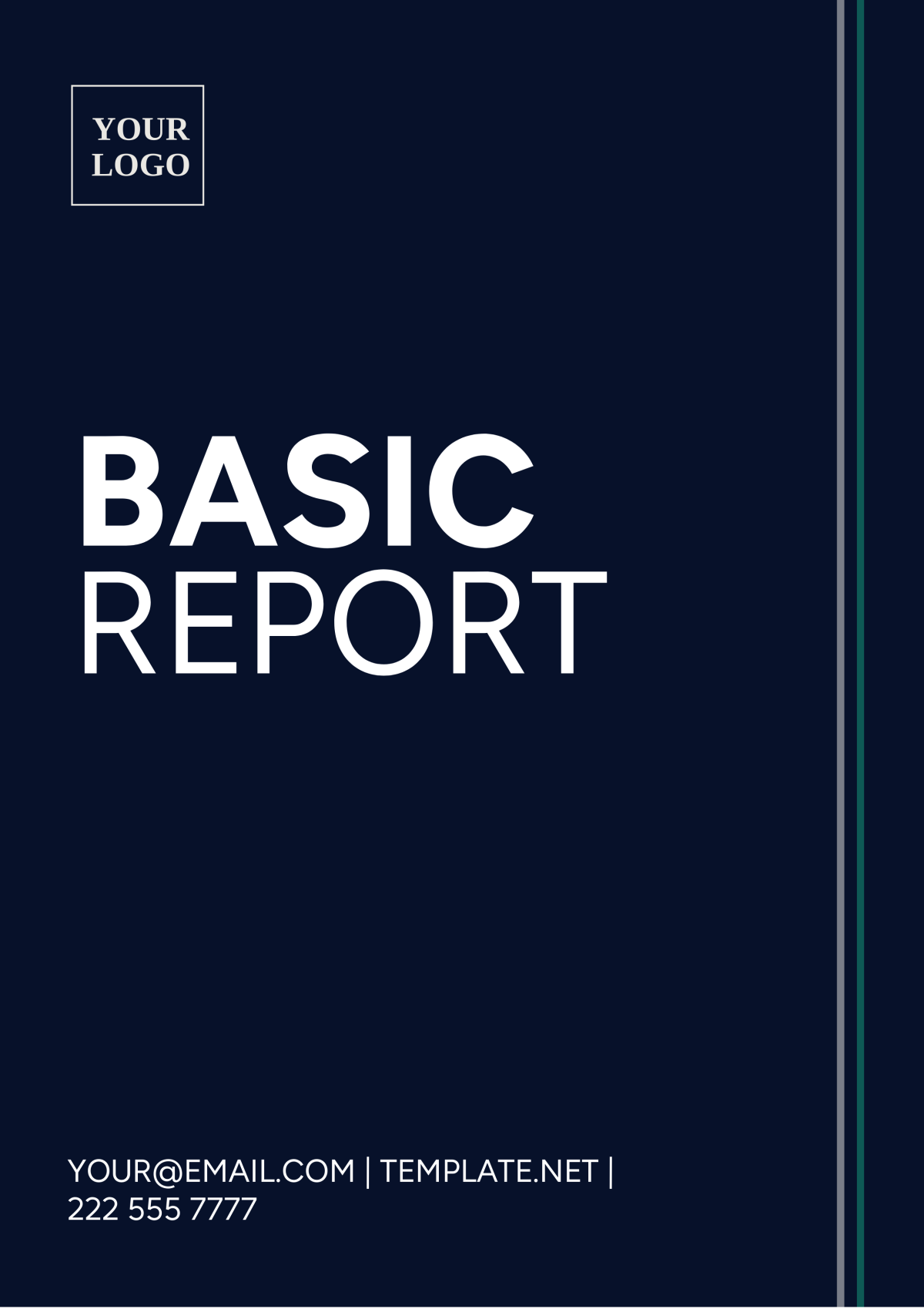 Basic Report Template - Edit Online & Download