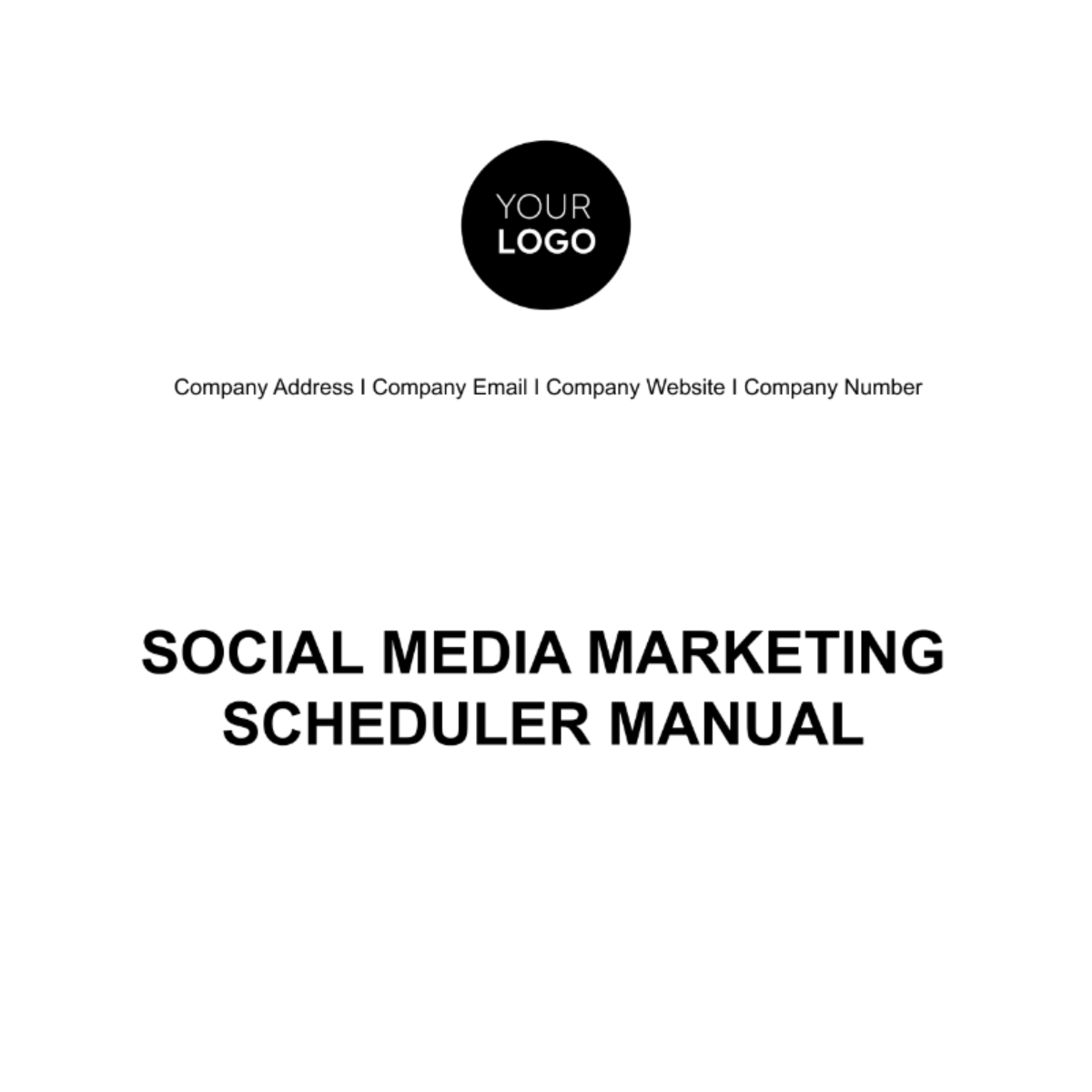 Social Media Marketing Scheduler Manual Template - Edit Online & Download