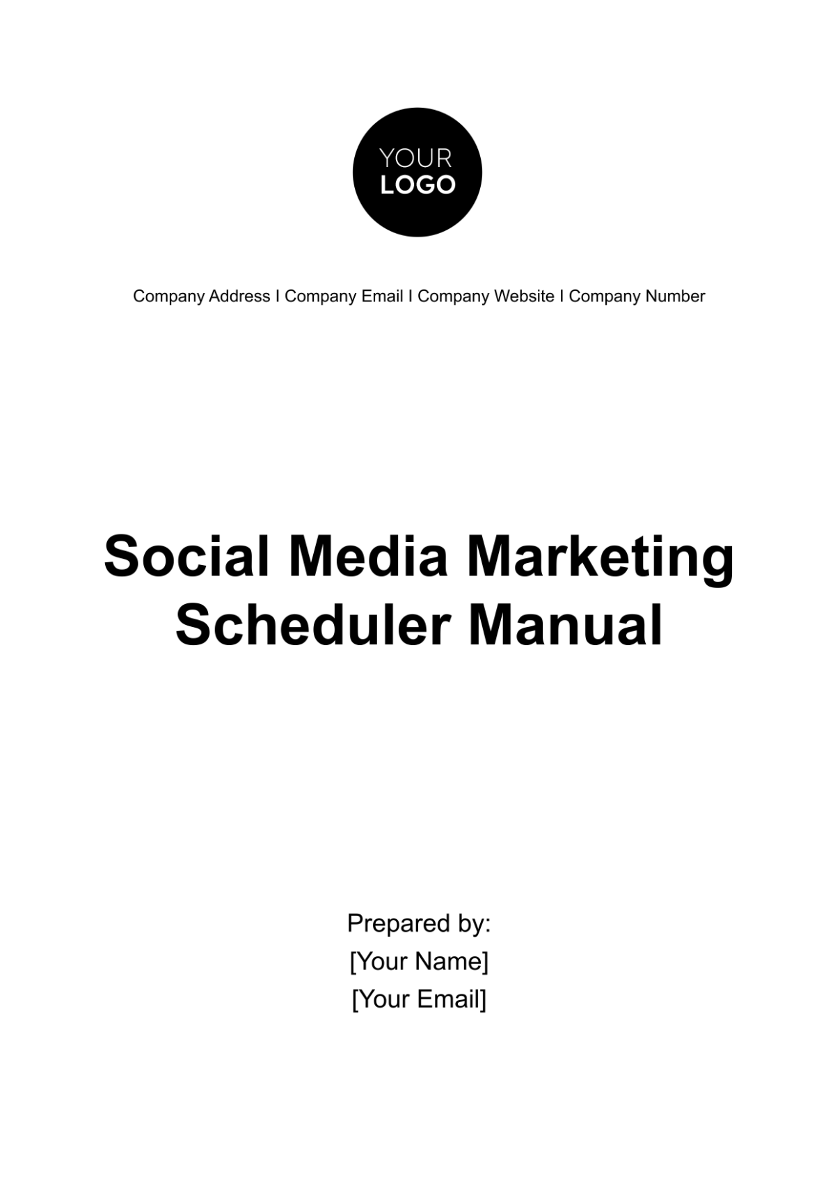 Social Media Marketing Scheduler Manual Template - Edit Online & Download