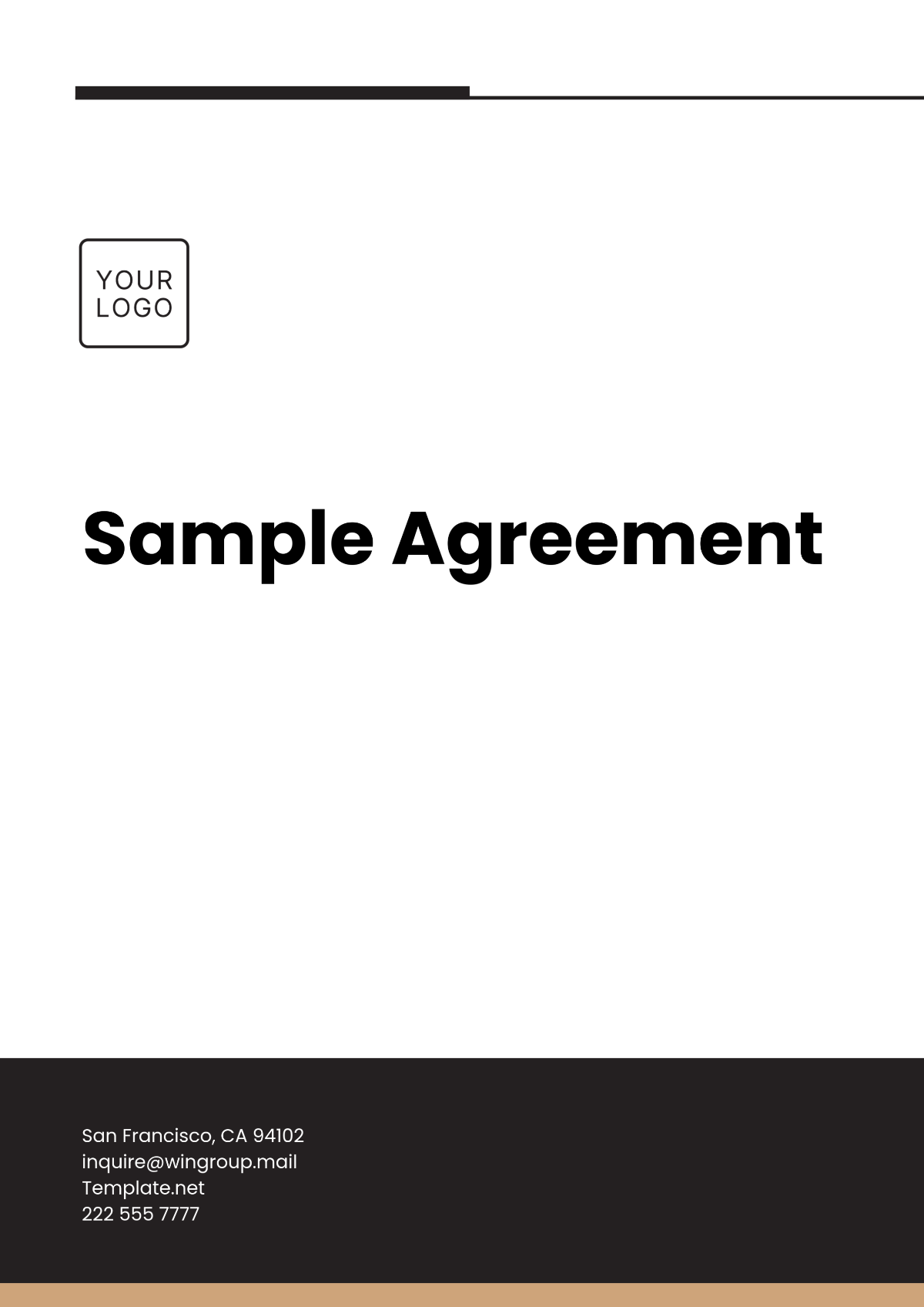 Free Sample Agreement Template