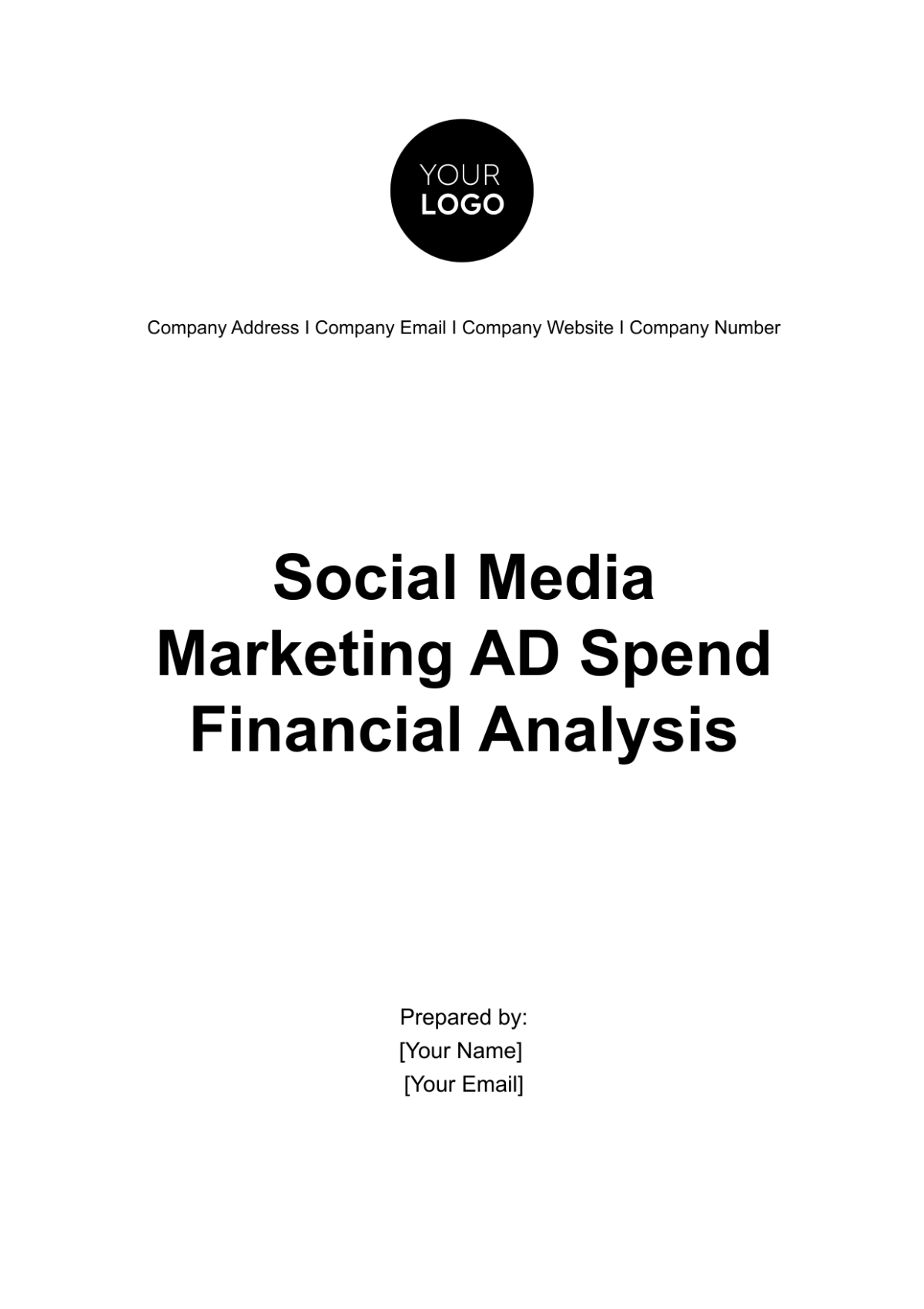 Social Media Marketing Ad Spend Financial Analysis Template - Edit Online & Download