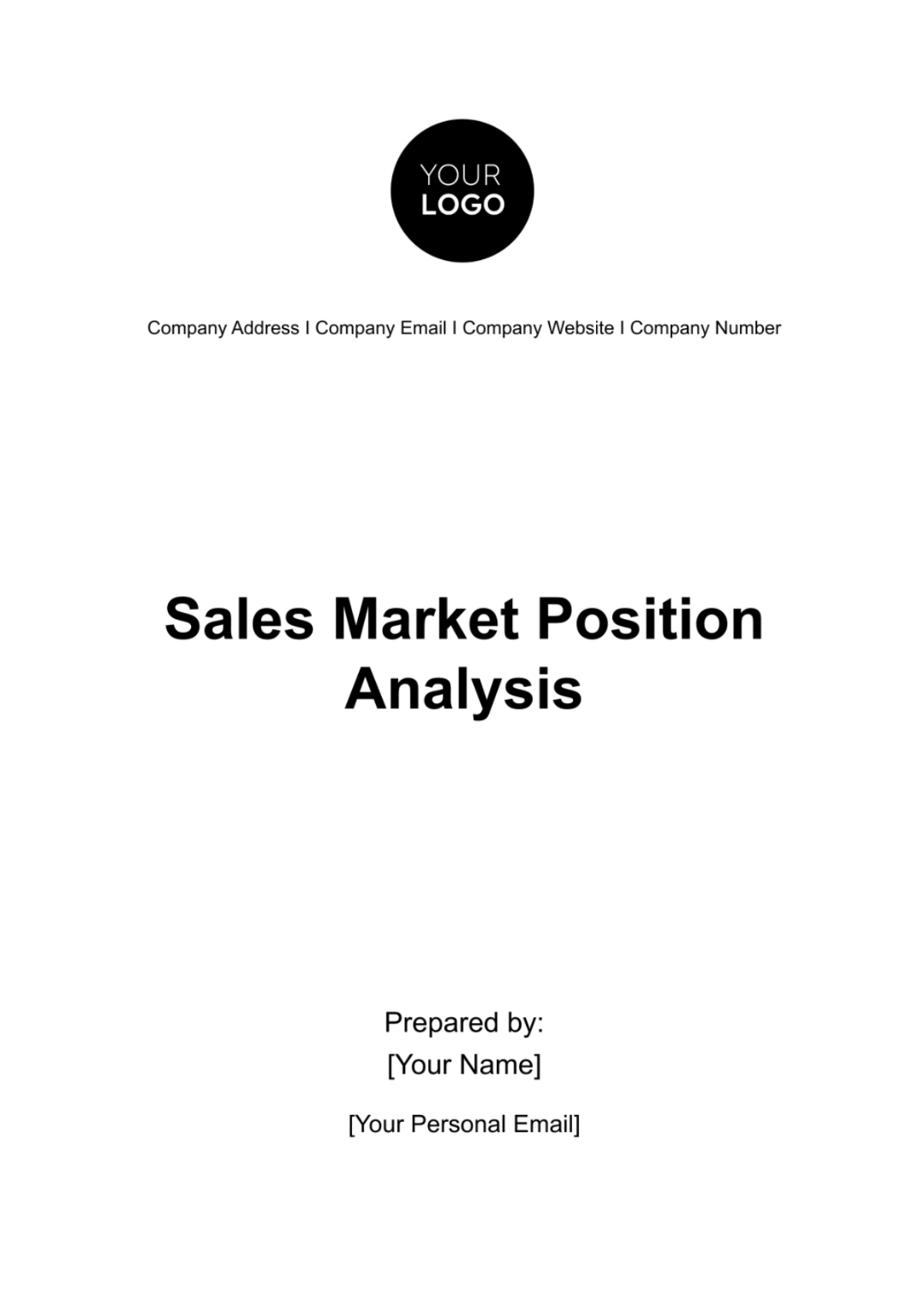 Sales Market Position Analysis Template - Edit Online & Download