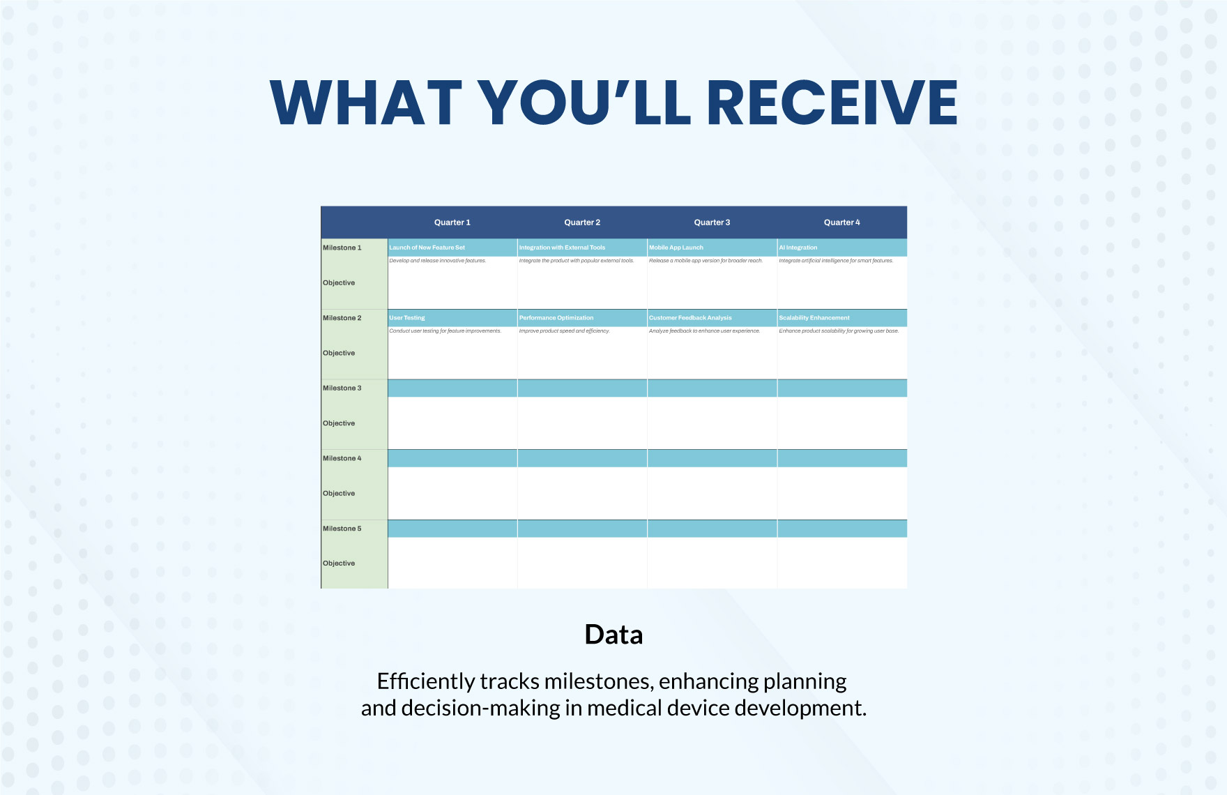 Medical Device Product Roadmap Template