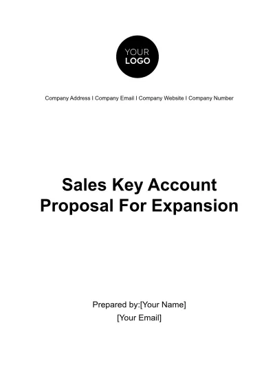 Free Sales Key Account Proposal for Expansion Template to Edit Online