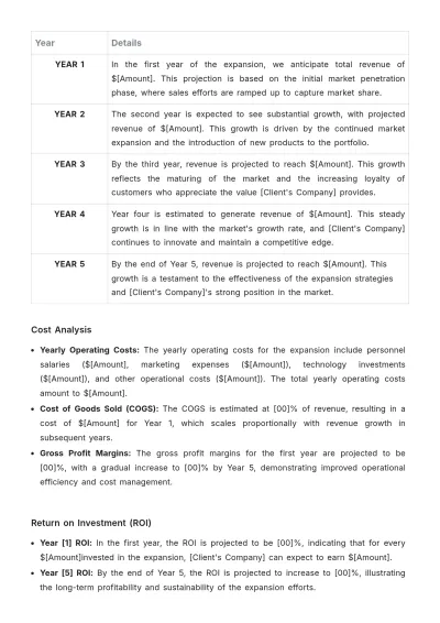 Free Sales Key Account Proposal for Expansion Template to Edit Online