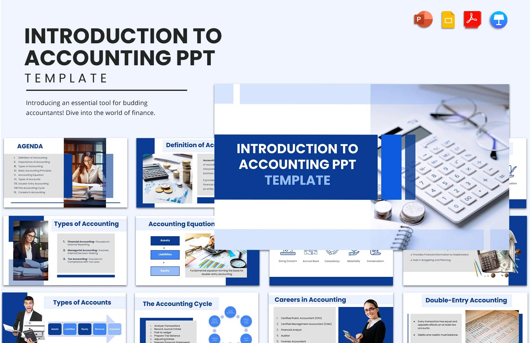 Introduction to Accounting PPT Template in PDF, PowerPoint, Google Slides, Apple Keynote