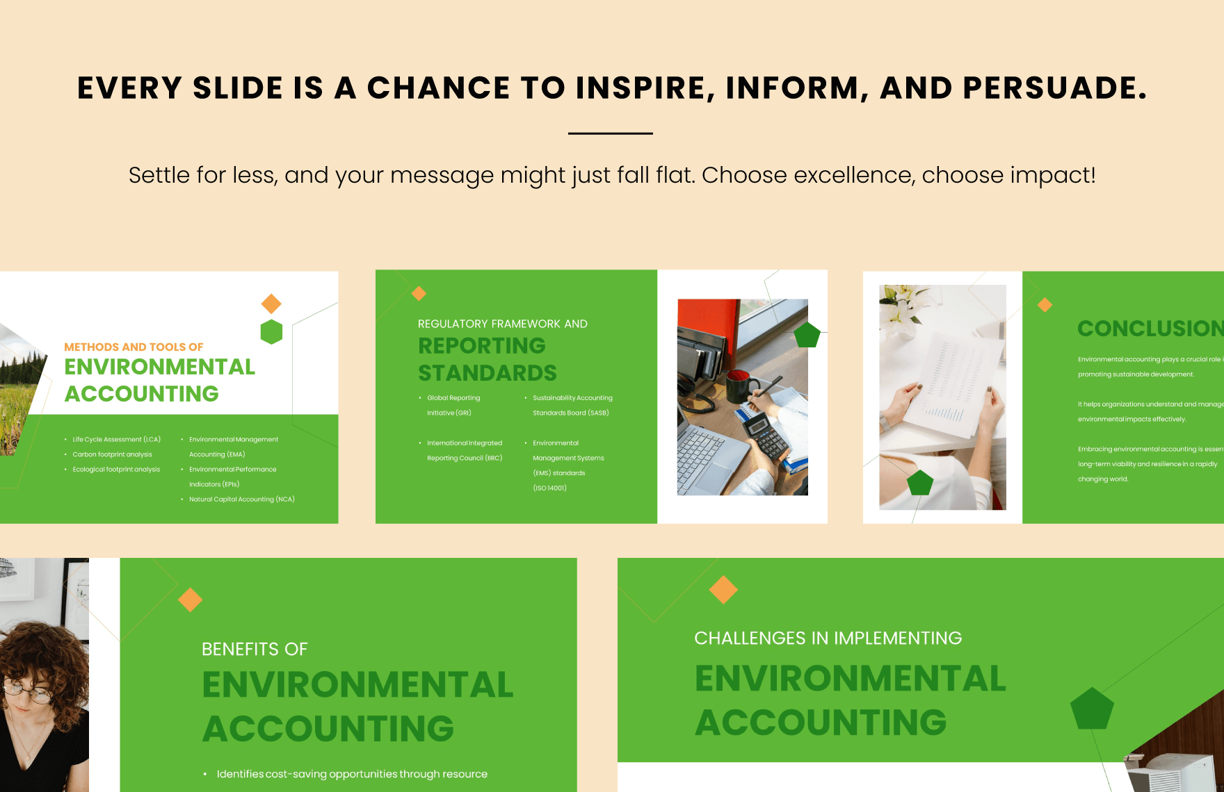 Environmental Accounting PPT Template