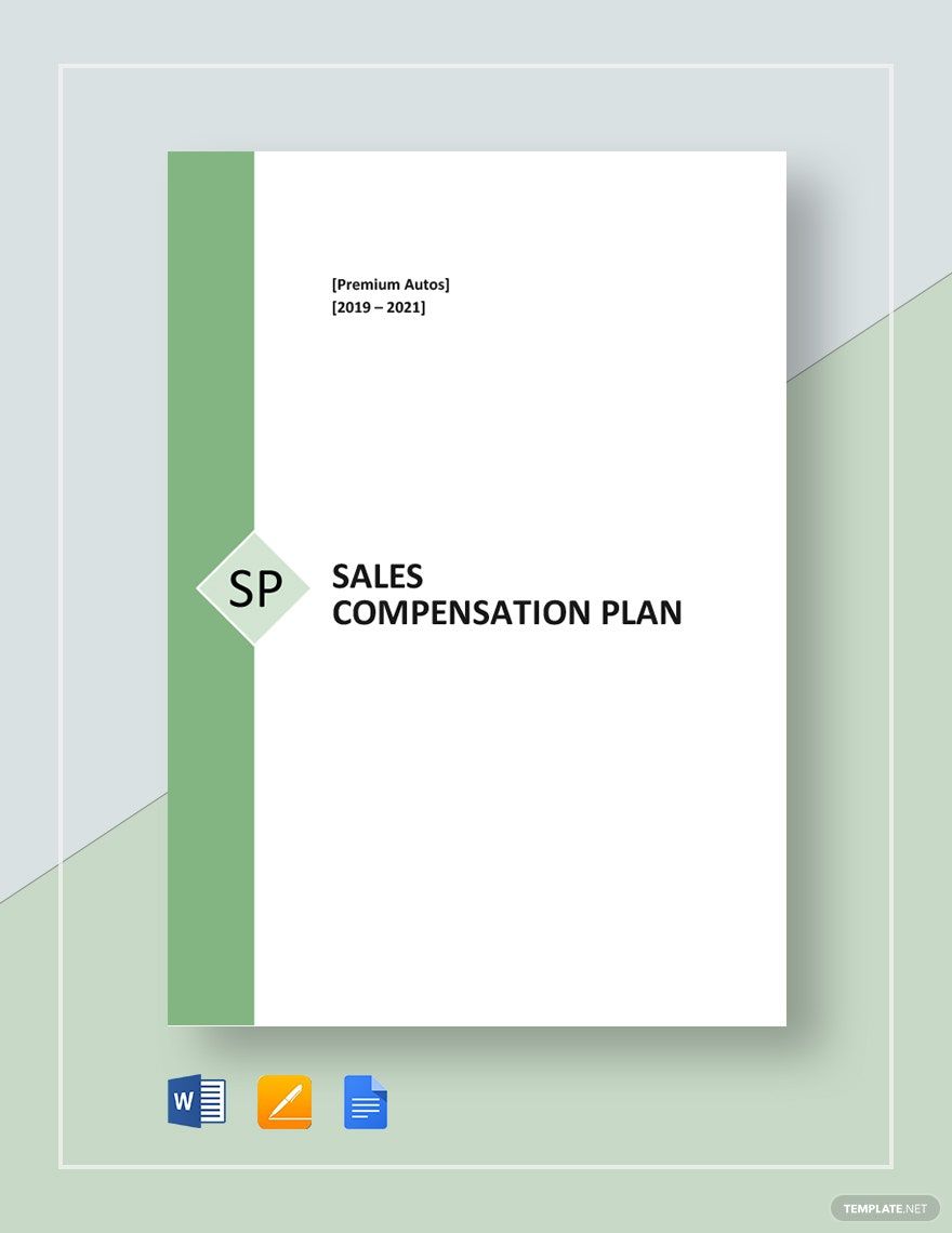 Sample Sales Compensation Plan Template