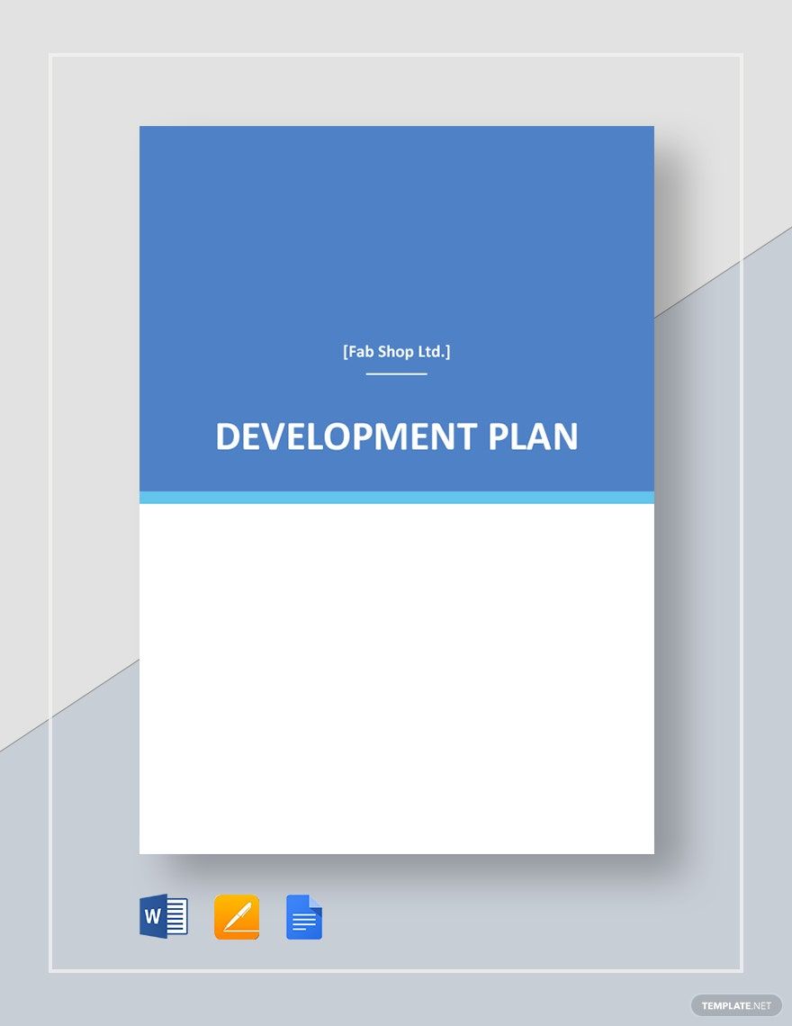 Simple Development Plan Template