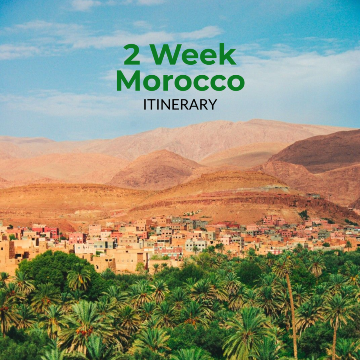 2 Week Morocco Itinerary Template - Edit Online & Download